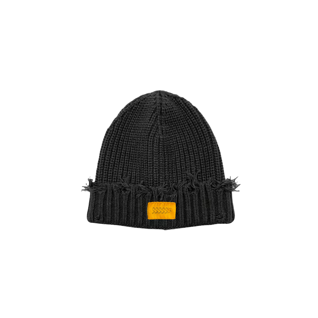 5DOVE KNIT BEANIE (BLACK)