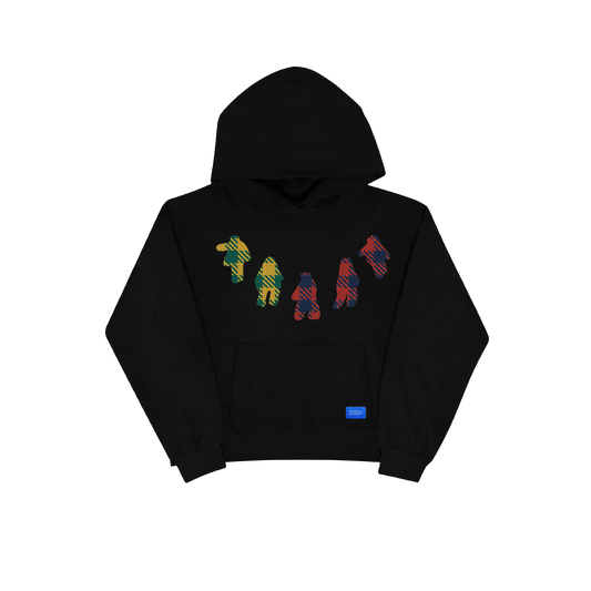 AC5 HEAVY HOODIE - MULTIPLAID (Black)