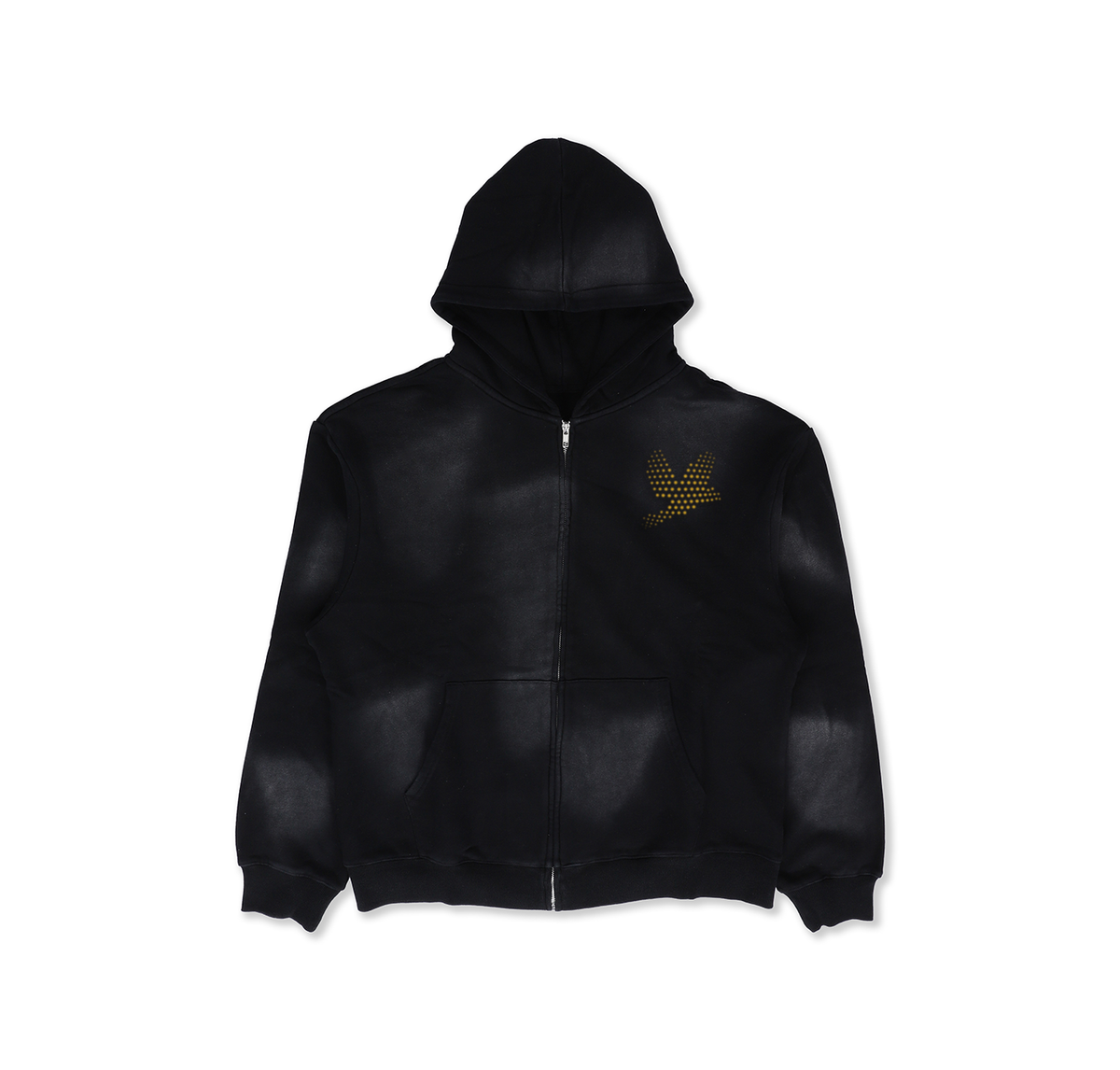 SUN WASH HALF TONE ZIP  (BLACK)