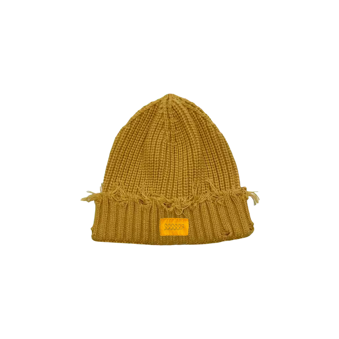 5DOVE KNIT BEANIE (MUSTARD)